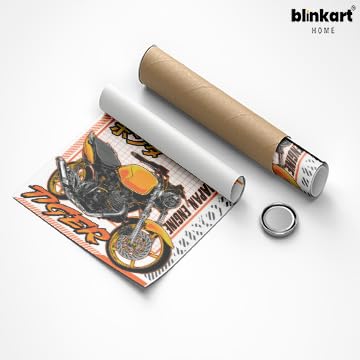 Image of BLINKART Honda Tiger (Custom) Car Posters Sticker Gift Items for Boys Room Wall Decor || Comes with Double-Sided Tape|| Decoration Bedroom Living Room Office Studio Decor | 12x18 In (A3) - CAR-291