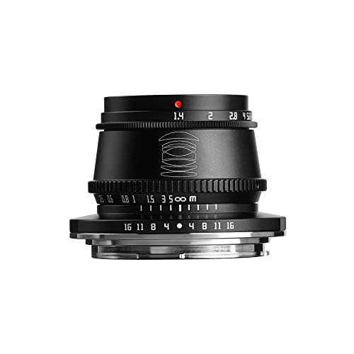 Image of TTArtisan 35mm F1.4 APS-C Manual Focus Lens Compatible with Canon RF Mount Cameras R7, R10 APS-C Model EOS R, RP, R5, R6 (Black)