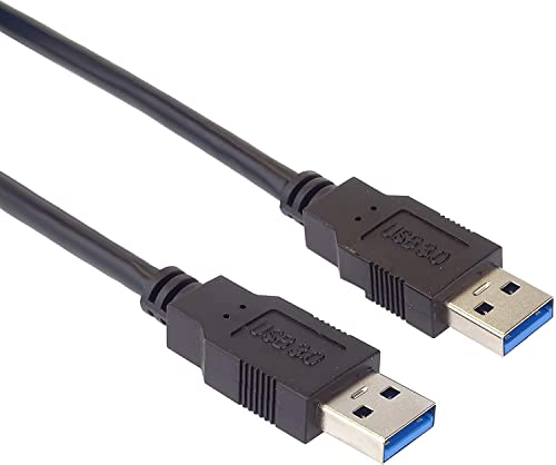 PremiumCord Câble de Connexion USB 3.0 A-A SuperSpeed, Câble de Données SuperSpeed ​​​​Jusqu'à 5 Gbit/s, Chargement, USB Type A Mâle versType A...