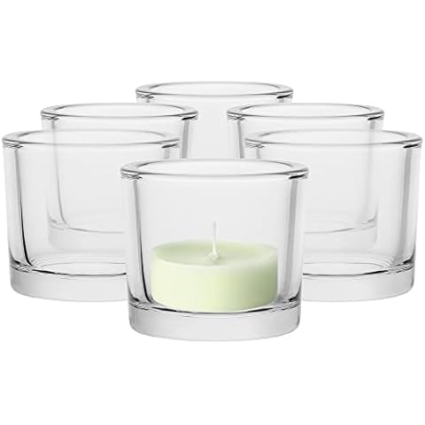 TREND FOR HOME Kerzenhalter Set Teelichthalter Glas Teelichtgläser Cover