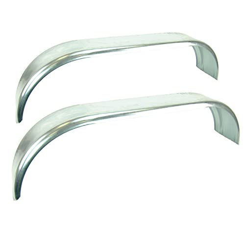 Sturdy Built (2) Galvanized 16 Gauge Steel Tandem Axle Boat Trailer Fenders 9'' x 60''x 12'', (22966-2)