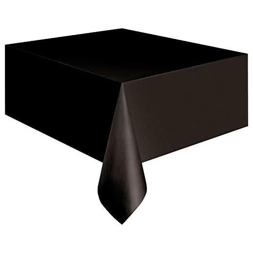 Mantel de Plástico - 2,74 m x 1,37 m - Negro