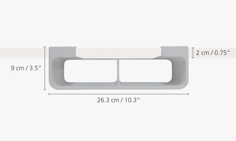 Gray Plastic Under Cabinet Kitchen Organizer