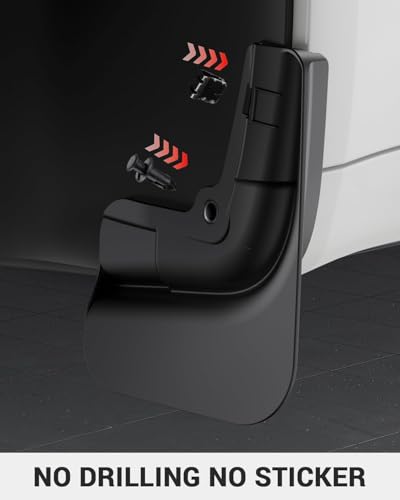 image for BASENOR 2026-2021 Tesla Model S/Model S Plaid Mud Flaps Splash Guards 