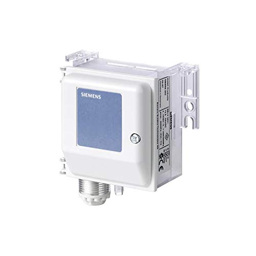 Differential Pressure Sensor (Pressure Range: 0 to 1500 Pa) for Industrial, Labs, Production, Clean Rooms and Laminar Flow by Siemens Model: QBM2030-30