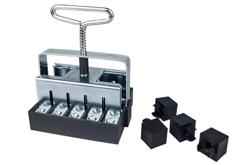 Ladbrooke Authentic Soil Block Maker - 2-Pc Set Includes Micro 20 with Cubic Inserts, Made in England