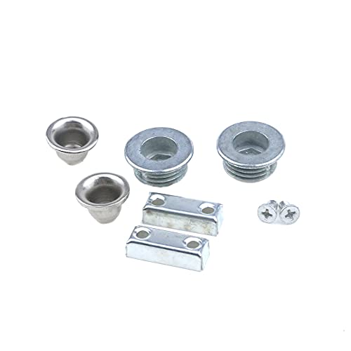 Coshar 4Pcs 3 Layers Shoes Drawer Cabinet Hinges Stainless Steel Shoe Cabinet Replacement Fittings, Black