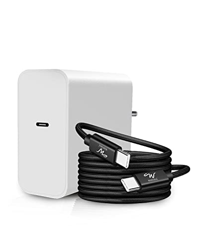 Image of Wayona Usb C Fast Charger Compatible With Laptops, Macbook Air /Pro M1 2020, Samsung Galaxy Book2 /Book2 Pro 360, Hp Spectre X360, Microsoft Surface Pro 7 (Black, 65W Charger + Cable)