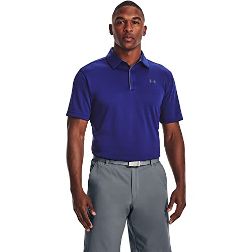 Image of Under Armour Men's Polyester Solid Tech Polo | T-Shirt | 1290140-001