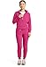 Med Couture Scrub Jackets for Woman Cropped Warm Up Jacket with 2 Pockets, Moisture Wicking Fabric & 360° Stretch - MC303, M, Pink Power
