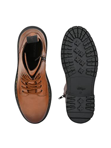 Image of Delize Men's Brown Grey Derby Boots