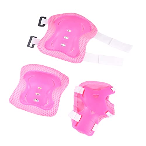 HOLIDYOYO 1Set Protective Gear Elbow Pads Knee Protectors Wrist Guards for Roller Skating Biking and Lightweight Ventilated Design Pink