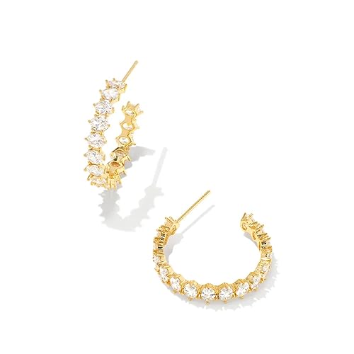 Kendra Scott Cailin Crystal Hoop Earrings, Fashion Jewelry For Women
