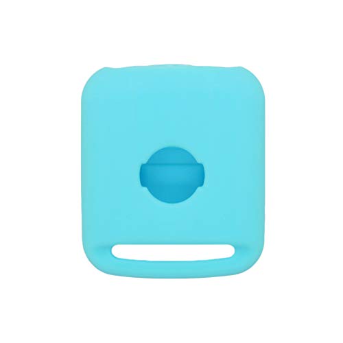 BROVACS Silicone Cover Protector Case Holder Skin Jacket Compatible with NISSAN 2 Button Remote Key Fob CV9502 Light Blue - Image 2