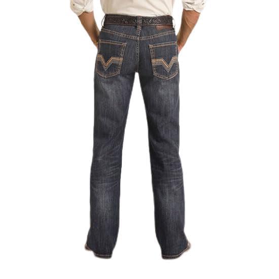 Rock & Roll Double Barrel Straight Dark Vintage Jeans