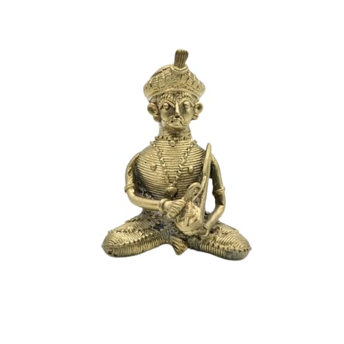 Tribal Folk Musician Statues Vintage Musicians Office n Hotels Decor Gift For Music Lover Brass Musical Set Showpiece Home Decoration Gift