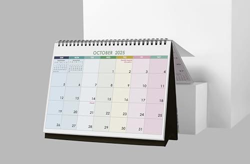 Accuprints Desk Calendar 2025-Size 5.8 x 8.2 inch Standing Desk Calendar, Office Calendar, Flip Desktop Calendar (Image - 3)