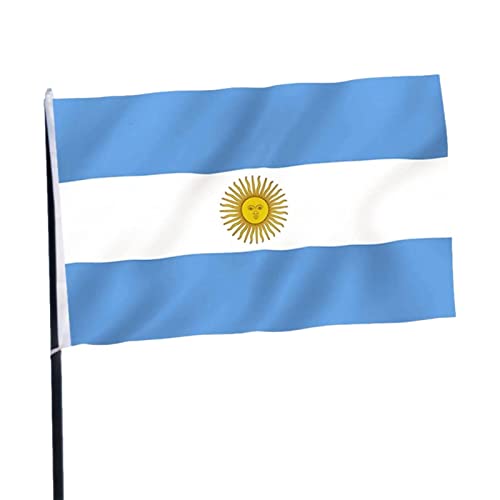 Bandeira do país para a Argentina | 90x150cm/3x5ft bandeira país ao ar livre | Bandeira externa resi