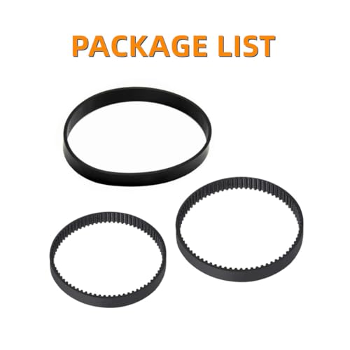 Image of JEDELEOS Replacement Belt Set for Bissell 3432 3746 3428 34249 3513 Revolution HydroSteam Pet Carpet Vacuum Cleaner Replace Parts 1635393 1634216 and 1634219 (Pack of 3)