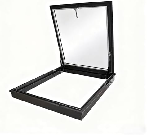 Skylight Roof Window & Underground Lighting Well Cover - Easy Install Access Panel for Roof Maintenance & Inspection (24"x26"/61x66cm)
