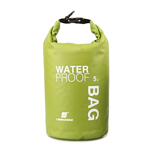 Bolsa flotante de 5 litros, impermeable, bolsa seca transparente, ligera, a prueba de fugas, forro de PVC para mujeres y hombres, para rafting, senderismo