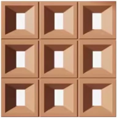 PU Hollow Bricks Wall Panels - 3D DIY Room Dividers for Bedroom, Dining Room & Hotel Decor - Decorative Hollow Art Background for Stylish Interiors