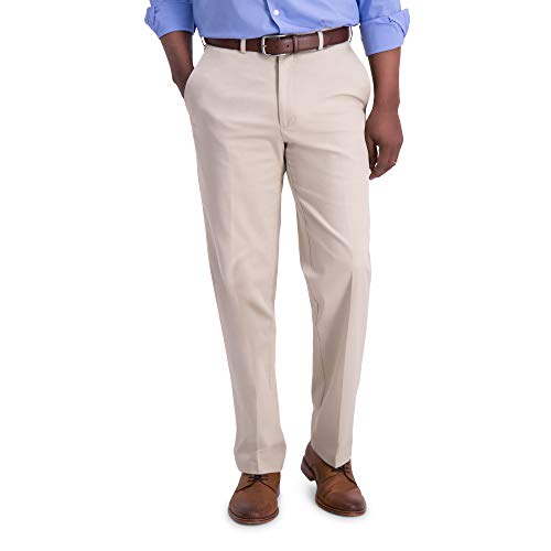Image of Haggar Men's Classic Fit Iron Free Premium Khaki Casual Pant