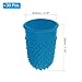 PATIKIL Rubber Finger Tips, 30 Pack Silicone Thumb Fingertip Protector Finger Cots Covers Guard Pads Thimble Grips for Office Counting Sewing, Blue M Size