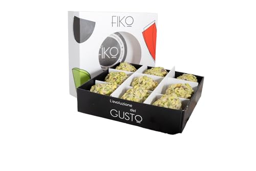 FIKO, 9 Trufas de Chocolate con Pistacho, Bombones recubiertos de granel de Pistacho, 180g