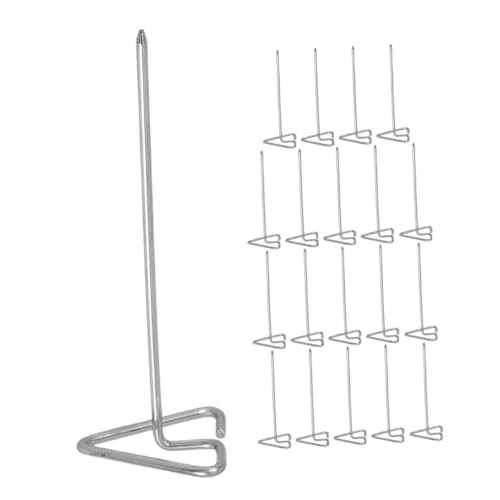 TOYZFRIENDY 20 pezzi Spiedini Triangolari in Inossidabile per Barbecue Bastoncini Resistenti per Carne e Verdure Accessori per Graticola Barbecue e Spiedo Girarrosto per Kebab e Arrosti