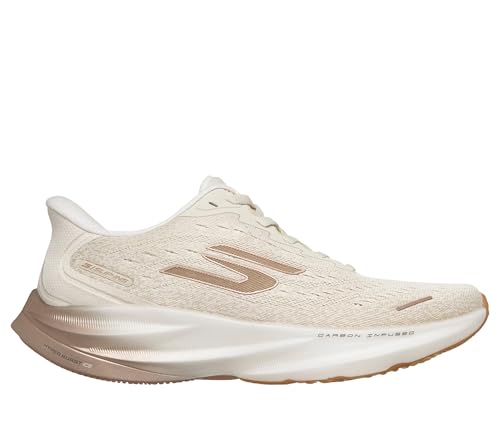 Skechers Femme Aero Spark Hands Free Slip Ins Slip-in ENTRAINEUSE, Rose Gold Textile White Trim, 37 EU