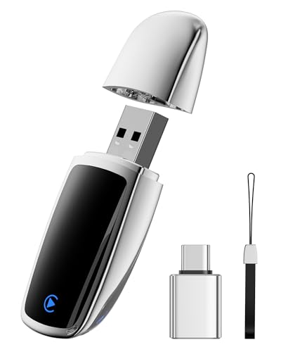 Wireless CarPlay Adapter for Apple iPhone, Converts Wired Connections to Wireless CarPlay, Zero delay, Plug-and-Play, Compatible with Apple iPhone iOS 10+ Systems and Various Vehicles（Silver）