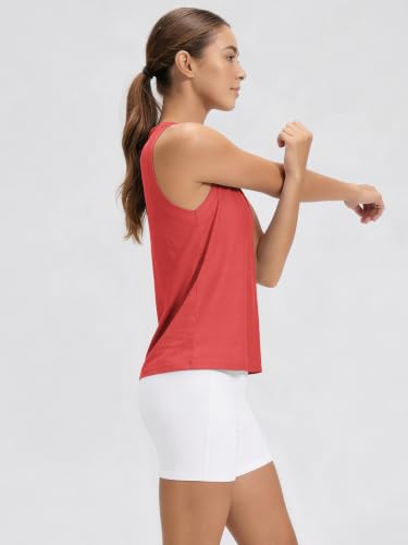 Image of ODODOS Women's Performance Tank Ultra Soft odSTRATUM Tech Sleeveless Tee Shirts High Crew Neck Pullover Top