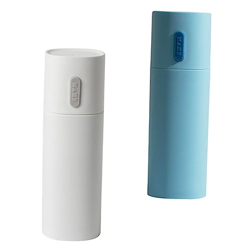 FRCOLOR 2piezas Caja De Almacenamiento para Cepillos De Dientes y Pasta Dental Organizador De Viaje Accesorios De Baño Multiusos Azul y