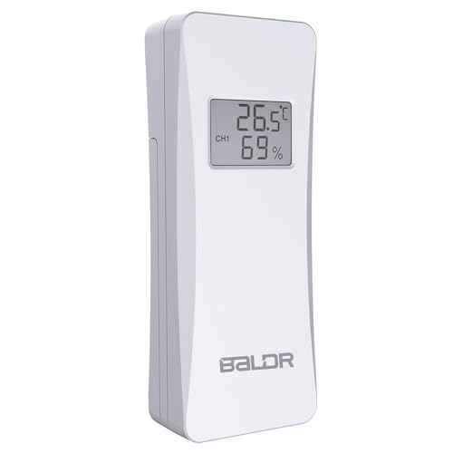 Nuevo Sensor Inalámbrico de Temperatura y Humedad para Nuestras Estaciones Meteorológicas, Montado en Pared o Estante, Preciso, Alimentado por Pilas, para Interiores y Exteriores