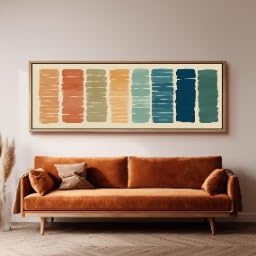Décoration murale style milieu du siècle pour grand mur vide