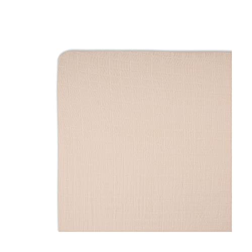Image of Crane Baby Cotton Sateen Fitted Sheet, 28x52'', Desert Rose, Pink Crib Sheets for Girls, Soft Cotton Crib Sheets for Girls, Nursery Decor for Girl Nursery, Elastic Pockets
