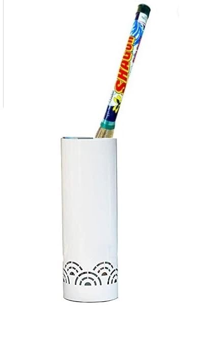 INDIDECOR 52101 Metal long lasting broom stand for Indian home/office and commercial spaces/Modern stylish broom holder - white (B0D949KP9Y) Amazon Price History, Amazon Price Tracker