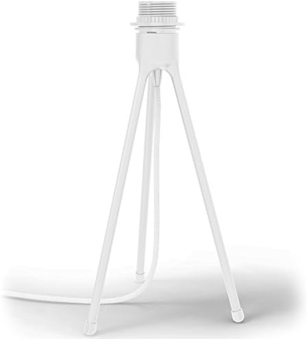 Vita Lighting Tripod With 2m Textile Cord & Switch 19cm Diameter x 37cm High - Matt White