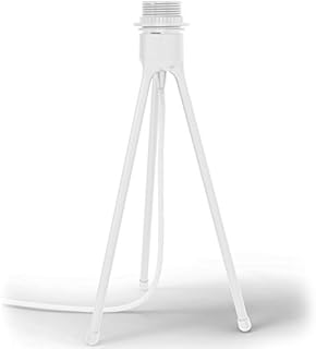 Vita Lighting Tripod With 2m Textile Cord & Switch 19cm Diameter x 37cm High - Matt White