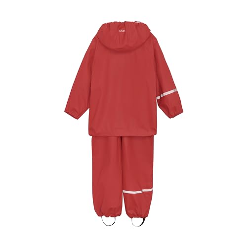 Image of CeLaVi European Kids Rain, Mud and Snow Suit for Boys Girls with Detachable Hood, Waterproof 2 Pcs Rain Set or Onepiece