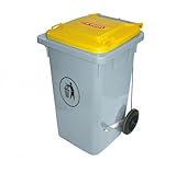 CUBO BASURA 100 L AMARILLO