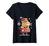 Photo Gallery donna funny capybara schiaccianoci natale batterista capybara maglietta con collo a v Photo Gallery donna funny capybara schiaccianoci natale batterista capybara maglietta con collo a v