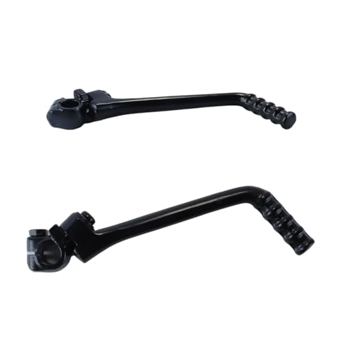 Hoite Pedal de arranque ajustable de 16 mm para motos de cross de 140 cc, 150 cc, 160 cc, 200 cc y 250 cc, de acero inoxidable negro.