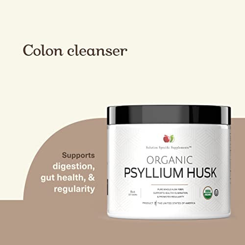 Complete Natural Products Organic Psyllium Husk Powder - 8 Oz (Pack Of 2) #TOP2
