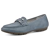 CLIFFS BY WHITE MOUNTAIN Women's Glaring Cushioned Loafer Flat, Lt Blue/Grainy, 10 M