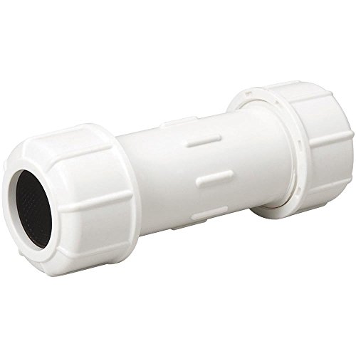Mueller Industries, 1.25 Inch, No Color B and K Industries 160-106 1-1/4-Inch PVC Compression Couplings