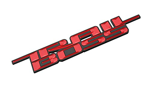 Image of SSDD 2pcs 2019-2021 Trail Boss Emblems 3D Badge Side Nameplate Decal Replacement for Chevy Silverado 1500 HD 2500 HD (Red), CH-Trail