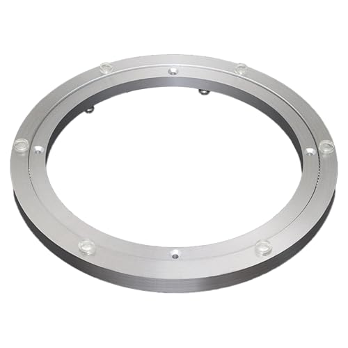 Dining Table Lazy Susan Base Bearing Aluminum Alloy Marble Solid Wood Round Table Glass Dining Table Rotating Core Rotating Home Track(580mm(22.8inch))