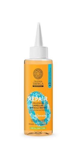 Natura Siberica Agua Lamelar Reparadora de Queratina – Brillo inmediato, Suavidad Extrema y Reparación Intensiva – 200 ml